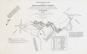 1846 Topographical Map of the Road from Missouri to Oregon... Sheets II - VI