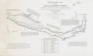 1846 Topographical Map of the Road from Missouri to Oregon... Sheets II - VI