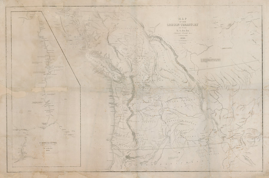 1841 Map of the Oregon Territory by the U.S. Ex. Ex.