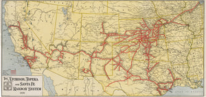 1928 The Atchison, Topeka and Santa Fe Railway System