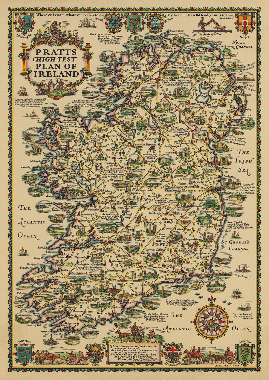 1933 Pratt’s High Test Plan of Ireland