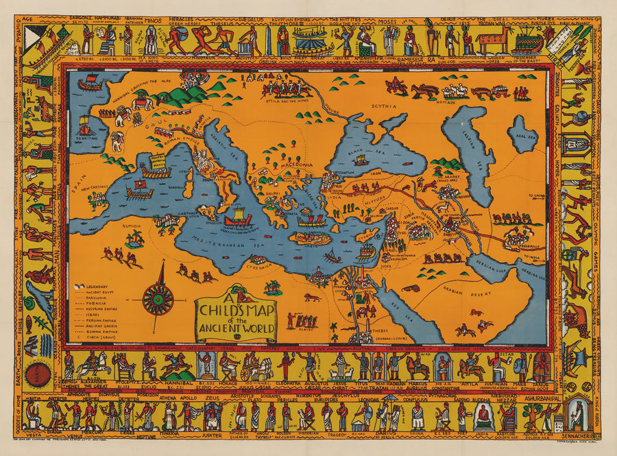1926 A Child’s Map of the Ancient World