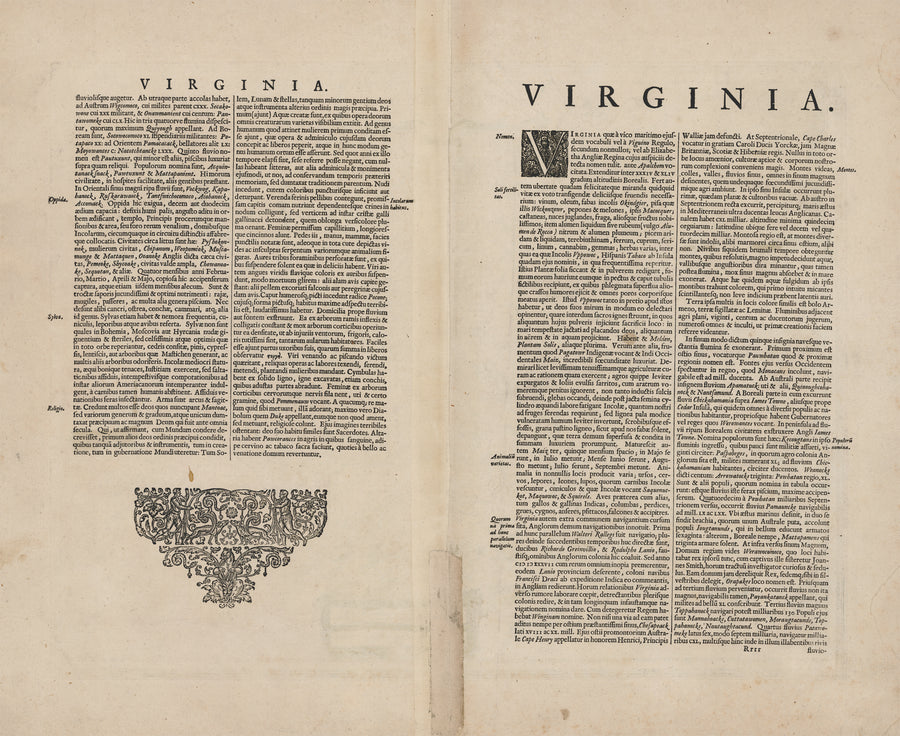 1630 Nova Virginiae Tabula