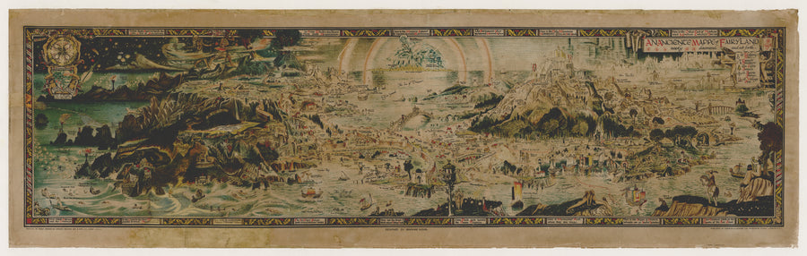 1918 An Anciente Mappe of Fairyland newly discovered and set forth