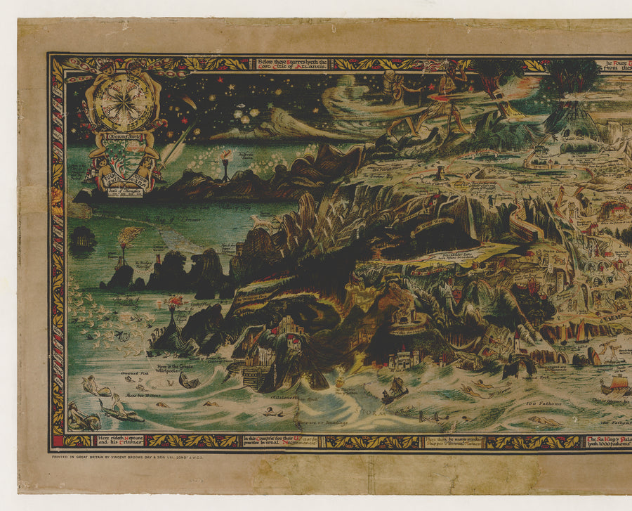 1918 An Anciente Mappe of Fairyland newly discovered and set forth