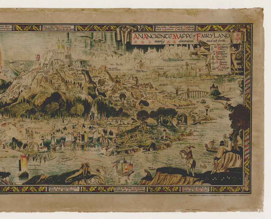 1918 An Anciente Mappe of Fairyland newly discovered and set forth