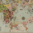 Load image into Gallery viewer, 1934 Cartoon Map of the World Situation
