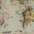 Load image into Gallery viewer, 1934 Cartoon Map of the World Situation

