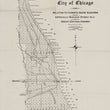 Load image into Gallery viewer, George Eddy Newcomb’s Map Showing the City of Chicago in Relation to Its North Shore Suburbs and Especially Madison Street as a Great Central Highway, 1910
