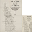 Load image into Gallery viewer, 1910 George Eddy Newcomb’s Map Showing the City of Chicago in Relation to Its North Shore Suburbs and Especially Madison Street as a Great Central Highway
