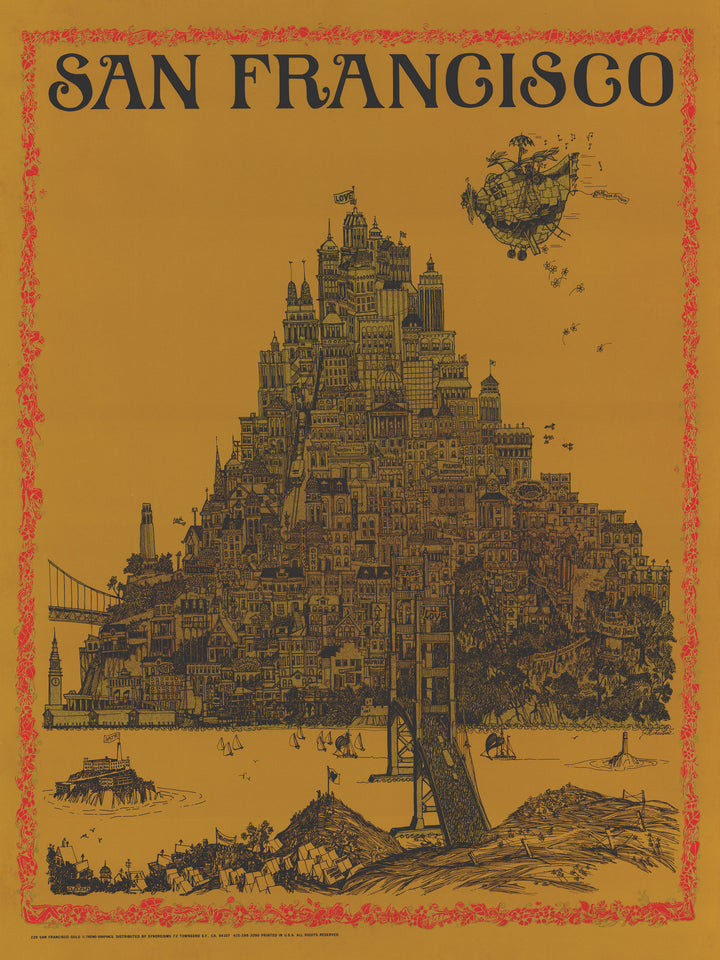 Vintage San Francisco poster by: Jim Michaelson, 1968