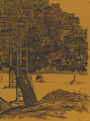Vintage San Francisco poster by: Jim Michaelson, 1968 – New World