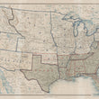 Load image into Gallery viewer, 1861 Map of the United States of America, Showing the Boundaries of the Union and Confederate Geographical Divisions and Departments

