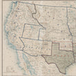 Load image into Gallery viewer, 1861 Map of the United States of America, Showing the Boundaries of the Union and Confederate Geographical Divisions and Departments
