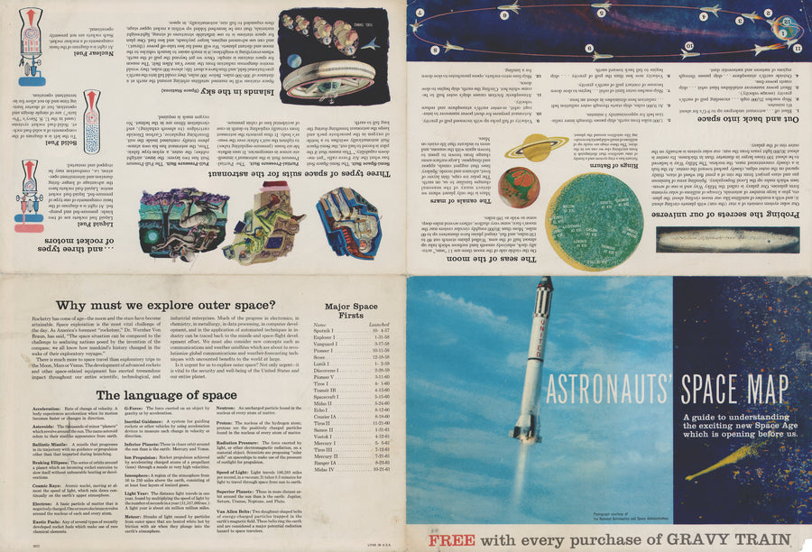 1961 Astronaut's Space Map