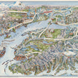 Load image into Gallery viewer, Futuristic Pictorial View of Cook Inlet and Anchorage, Alaska in the Year 2035
