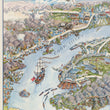 Load image into Gallery viewer, 1983 Futuristic Pictorial View of Cook Inlet and Anchorage, Alaska in the Year 2035
