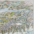 Load image into Gallery viewer, 1983 Futuristic Pictorial View of Cook Inlet and Anchorage, Alaska in the Year 2035
