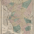 Load image into Gallery viewer, Map of the City of Brooklyn New York Showing Railroads Street Numbers BY: Matthew Dripps, 1860

