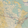 Load image into Gallery viewer, 1940s Trans-Canada Air Lines Route Map
