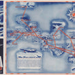 Load image into Gallery viewer, Pennsylvania Central Airlines Route Map w/ Advertisements, 1941
