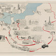 Load image into Gallery viewer, WWII Campaign Map: The 29th Infantry Division "29 Let's Go" 1945
