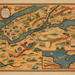 Load image into Gallery viewer, Pictorial Map of New York: Historical Map of New York City by National City Bank of New York 1932
