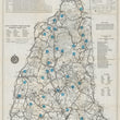 Load image into Gallery viewer, Map of New Hampshire Ski Trails by: General Drafting Co. 1936
