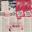 Load image into Gallery viewer, A vintage printed poster or program page spread for the National Basketball Team, featuring pink and black-and-white sections with illustrations of guitars, team photos, and text including 'Bejo La Luna' and 'National'.
