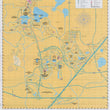 Load image into Gallery viewer, A Walt Disney World Resort Cast Atlas showing the layout of the resort with labeled attractions, roads, parks, and a legend on a tan background.
