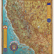 Load image into Gallery viewer, Pano-View Map: California, Nevada by: Klengston Rude, 1962 - featuring cities, highways, landmarks, mining, wildlife, recreation, and Western history.
