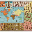 Load image into Gallery viewer, Map of Mankind - with Original  Envelope and Booklet, 1946 - Field Museum, Malvina Hoffman sculptures
