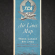 Load image into Gallery viewer, 1940s Trans-Canada Air Lines Route Map
