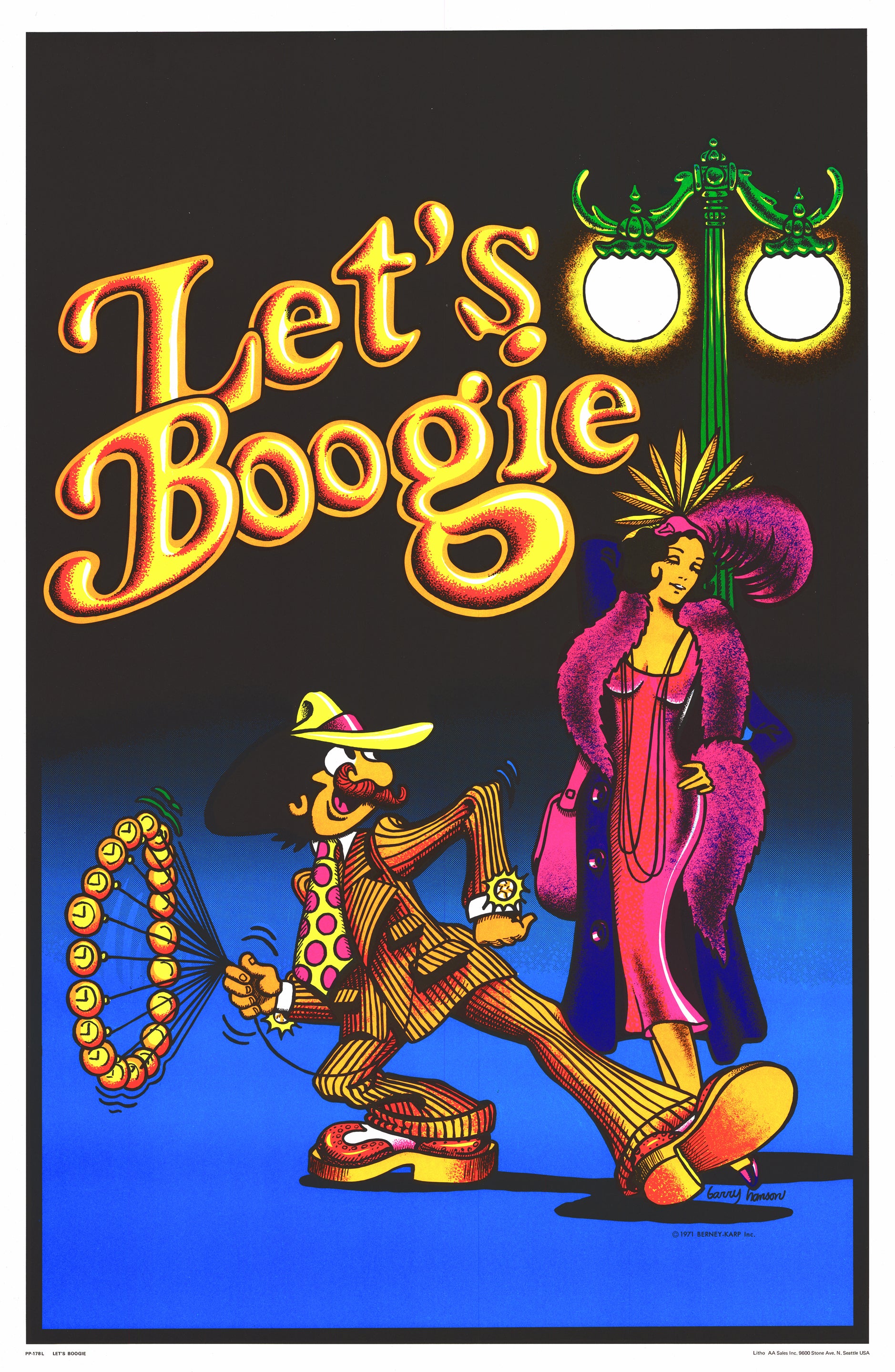 Let's Boogie Screen Print Poster by Garry Henderson 1971 – New