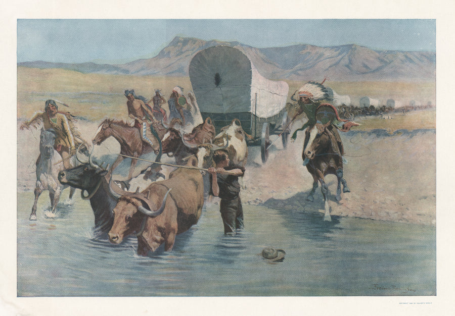 The Emigrants by: Frederic Remington, 1904 - Original Print