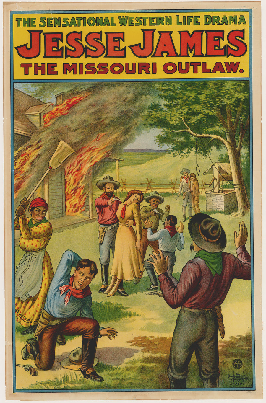 1910 The Sensational Western Life Drama Jessie James The Missouri Outlaw