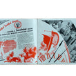 Load image into Gallery viewer, A vintage printed brochure or travel guide showing red and black illustrated graphics with text including 'Happy Rockful of zest for winter vacation' and 'Sunshine Coast.'.
