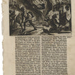 Load image into Gallery viewer, 1673 Engraving of a Figure Burning on a Stone Altar
