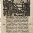 Load image into Gallery viewer, 1673 Engraving of a Man on a Stone Slab Facing a Knife
