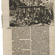 Load image into Gallery viewer, 1673 Engraving of a Bound Man on a Platform Above a Battle
