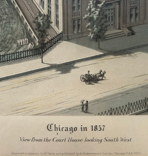 1930 Chicago in 1857: View from the Court House looking South West