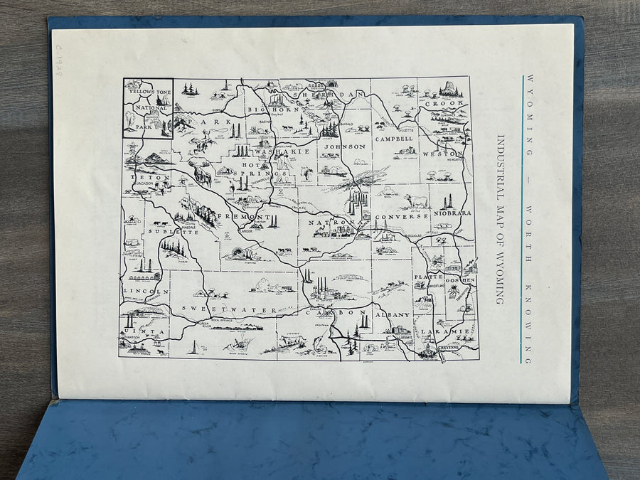 1928 Wyoming State Department Wyoming Worth Knowing Booklet