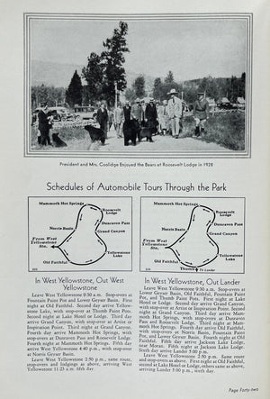 1930 Union Pacific System Yellowstone National Park Booklet