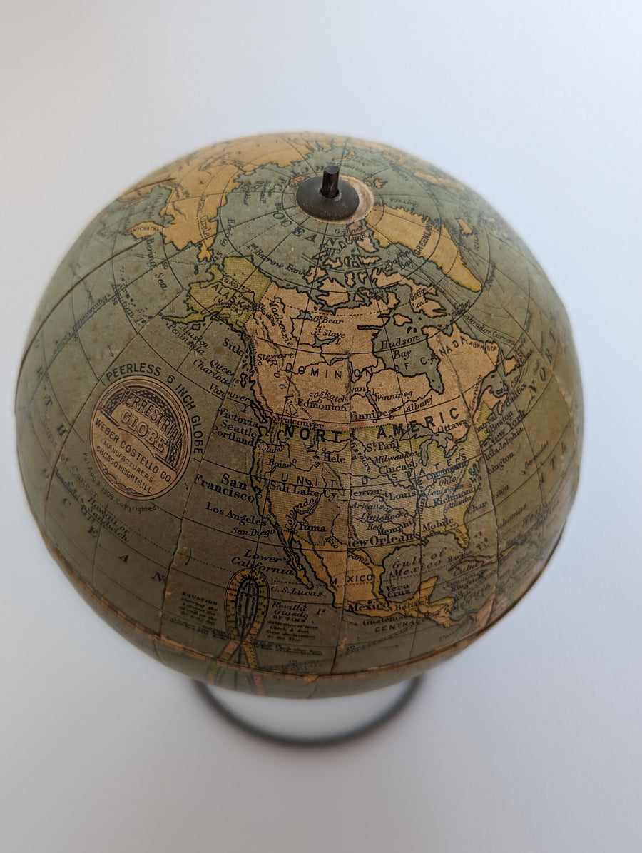 1919-1921 Peerless 6 Inch Globe by: Weber Costello, Co.