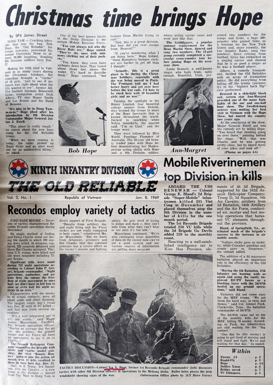 1968 - 1970 Vietnam Newspaper Archive: The Old Reliable 9th Infantry Division