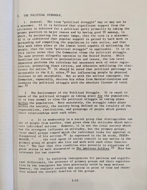 1968 Counterguerrilla Operations - A Special Study to Capitalize on Guerrilla Vulnerabilities