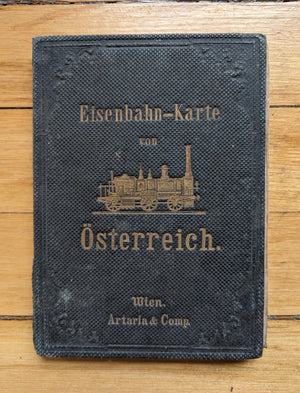1861 Eisenbahnkarte von Österreich