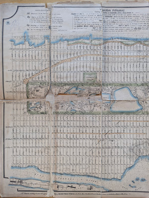 1869 Map of the City of New York North of 55th Street...