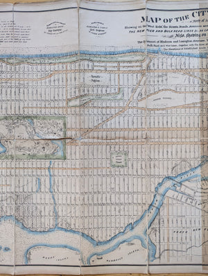 1869 Map of the City of New York North of 55th Street...