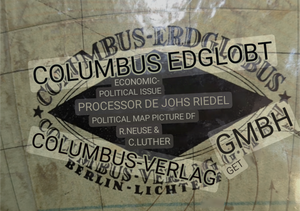 1929 Columbus-Erdglobus | Economic and Political Issue Globe - 33 cm